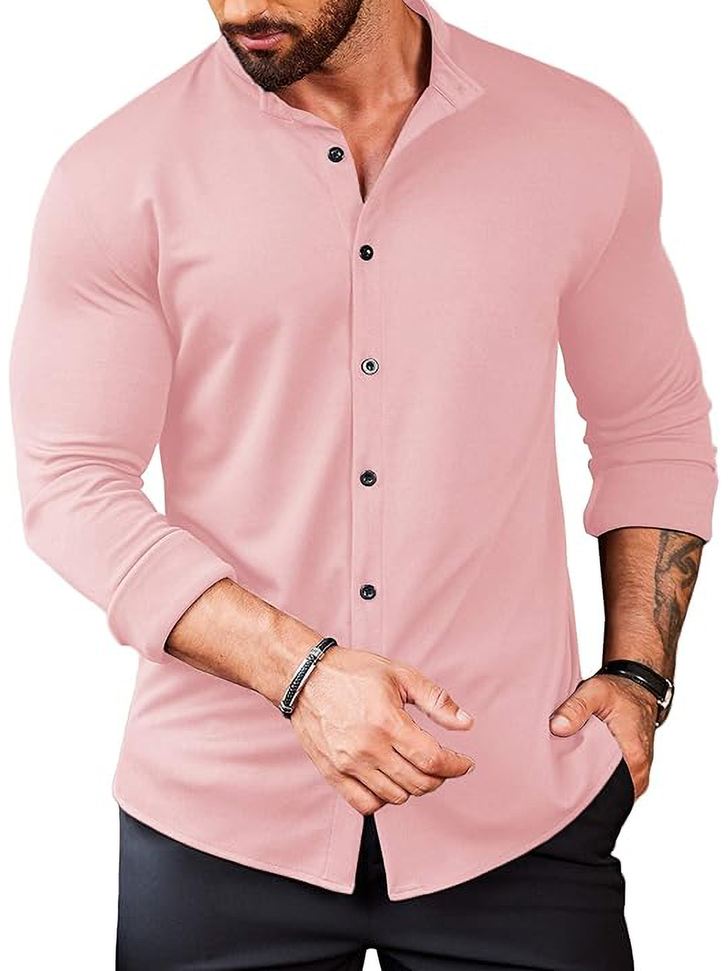 slim fit dress slacks Light Blue Tour/Athletic Fit Dress Shirt