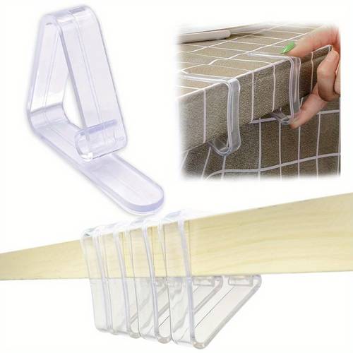 6/8/12/16/24 stuks geüpgraded tafelkleedklem, dikkere en bredere transparante antislip klem bevestigingsclip, huishoudelijke plastic tafelkleedklem tafelkleedhouder dekkingklem, geschikt voor restaurants, picknicks, wachtrijbijeenkomsten