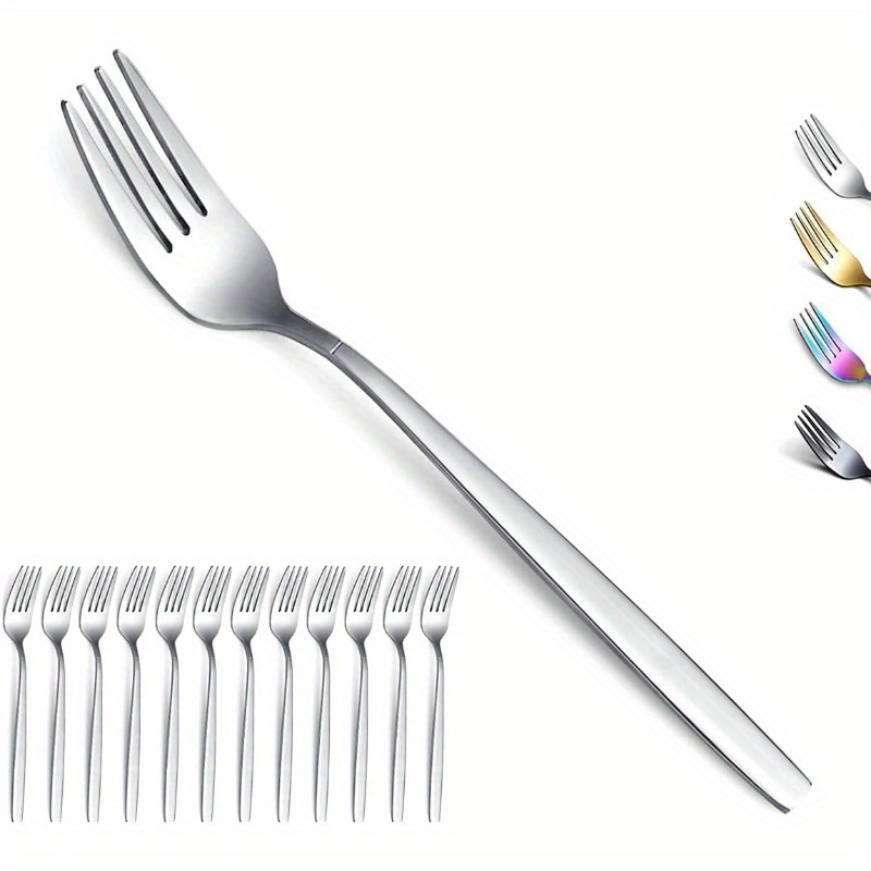 dinner forks of 12 stainless steel modern fork set forks and spoons silverware spoons and forks set Product details 0