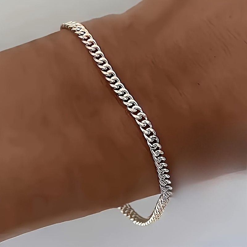 5pcs stainless steel cuban chain bracelet handmade cuban chain bracelet stylish elegant womens cuban bracelet stainless steel womens chain bracelet cuban chain bracelet holiday gift elegant handmade stainless steel bracelet Product details 0