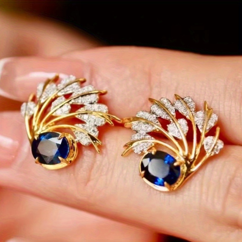 Image of Elegant Shape Earrings For Women Inlay Zirconia Banquet Party Vacation Retro Unique Earrings