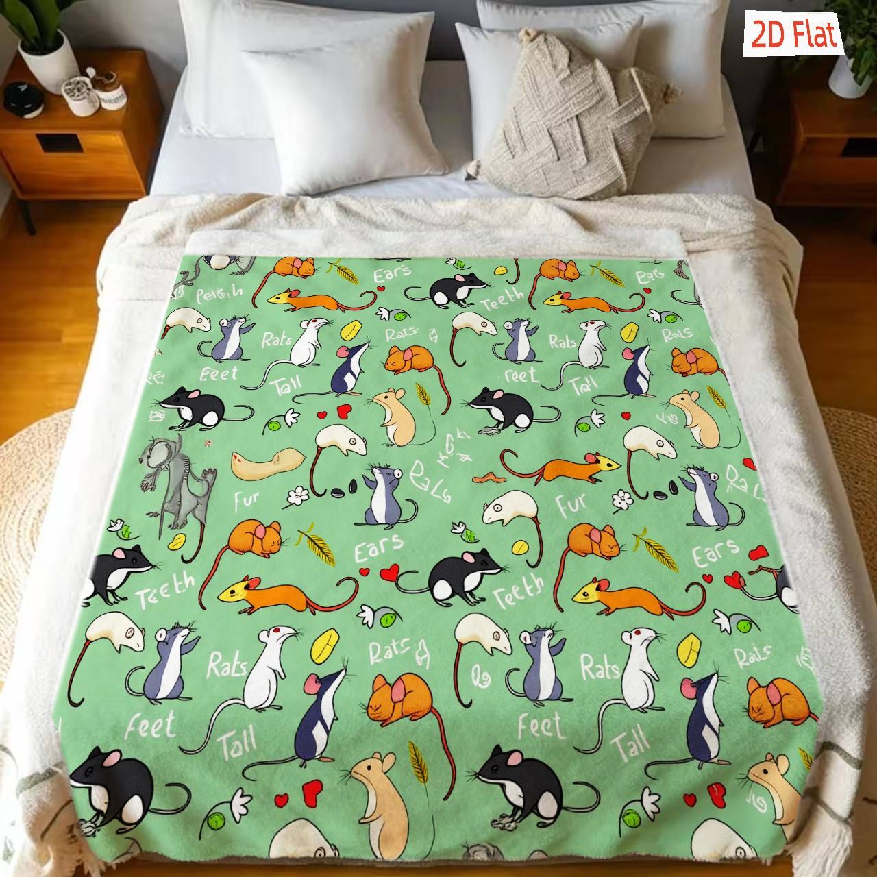 rat blanket sold on Temu United States