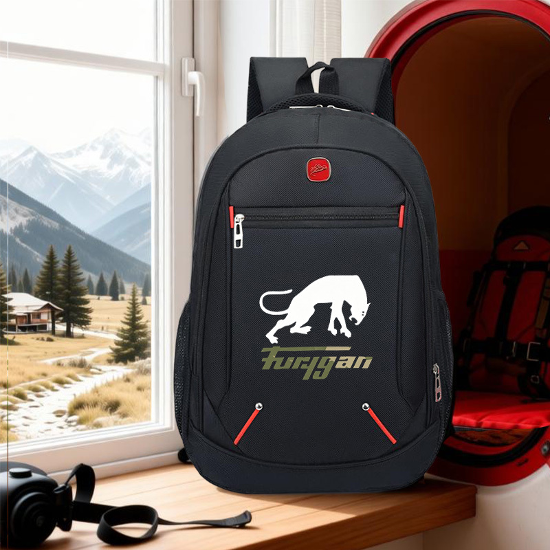 TEMU 1 pièce Sac à dos imprimé Furygan pour homme, Sac à dos de transport simple, Sac à dos d'entraînement élégant, Bretelles réglables, Plusieurs