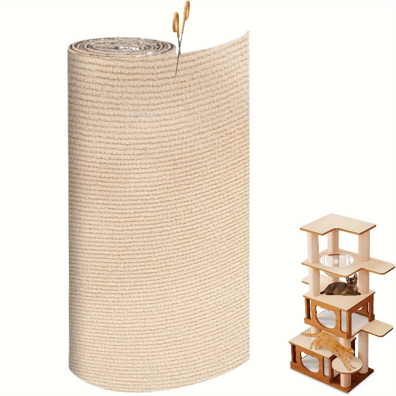 

Self-adhesive Cat Scratching Post, 15.7"x39.4" Polyester, Claw Care & Furniture Protection, Easy , Multi- Cat Scratcher