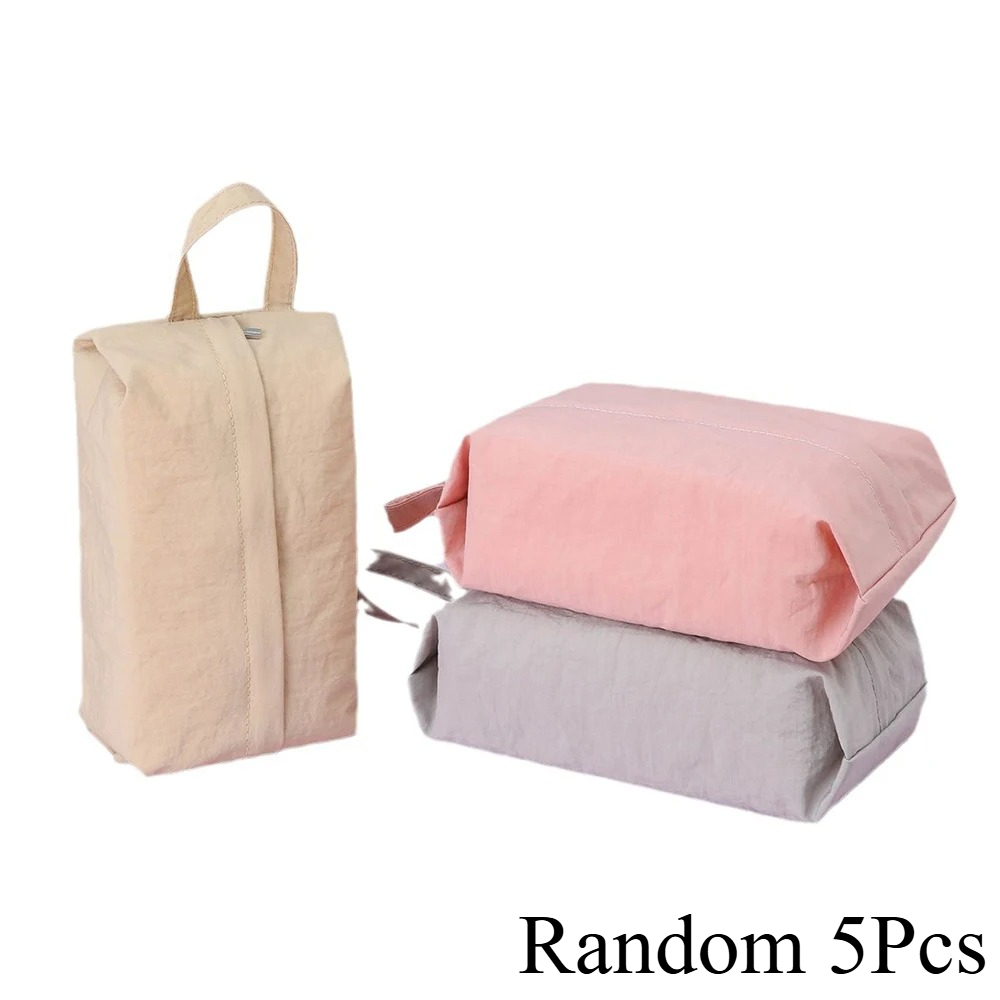 TEMU Sac de rangement pour sous-vêtements aléatoire 5pcs, sac de voyage organisateur, sac de rangement, soutien-gorge, sous-vêtements, sac de tri de