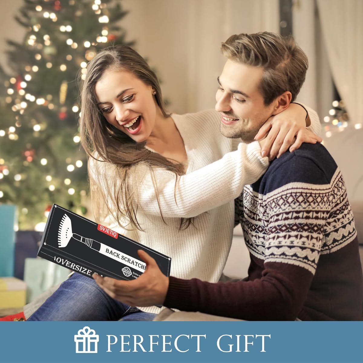 2 pack oversized back scratcher with extendable handle 30 heavy duty back massager tool with   15 teeth rake long reach back scratcher for adults seniors couples ideal christmas birthday housewarming gift stocking stuffers for men women senior   unique tool design durable construction Product details 0