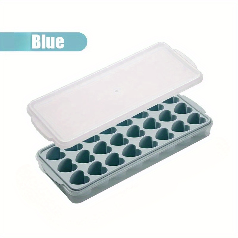 Image of 24 Grids Heart Shape Ice Mold Silicone Reusable Large Ice Ball Maker Cocktail Ice Cube Tray Mold Summer Wine Ice Cube Maker
