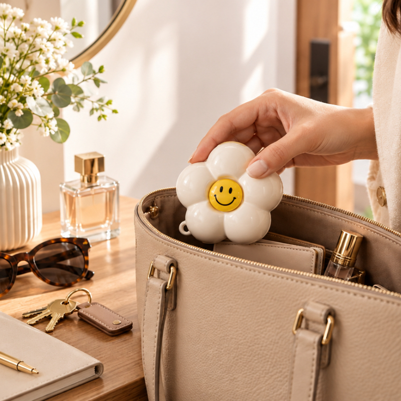 TEMU Cute Flower-shaped Pill Organizer, Portable Multi-compartment Storage Case With Compact Lightweight Design, Easy Sorting & Daily Organization,