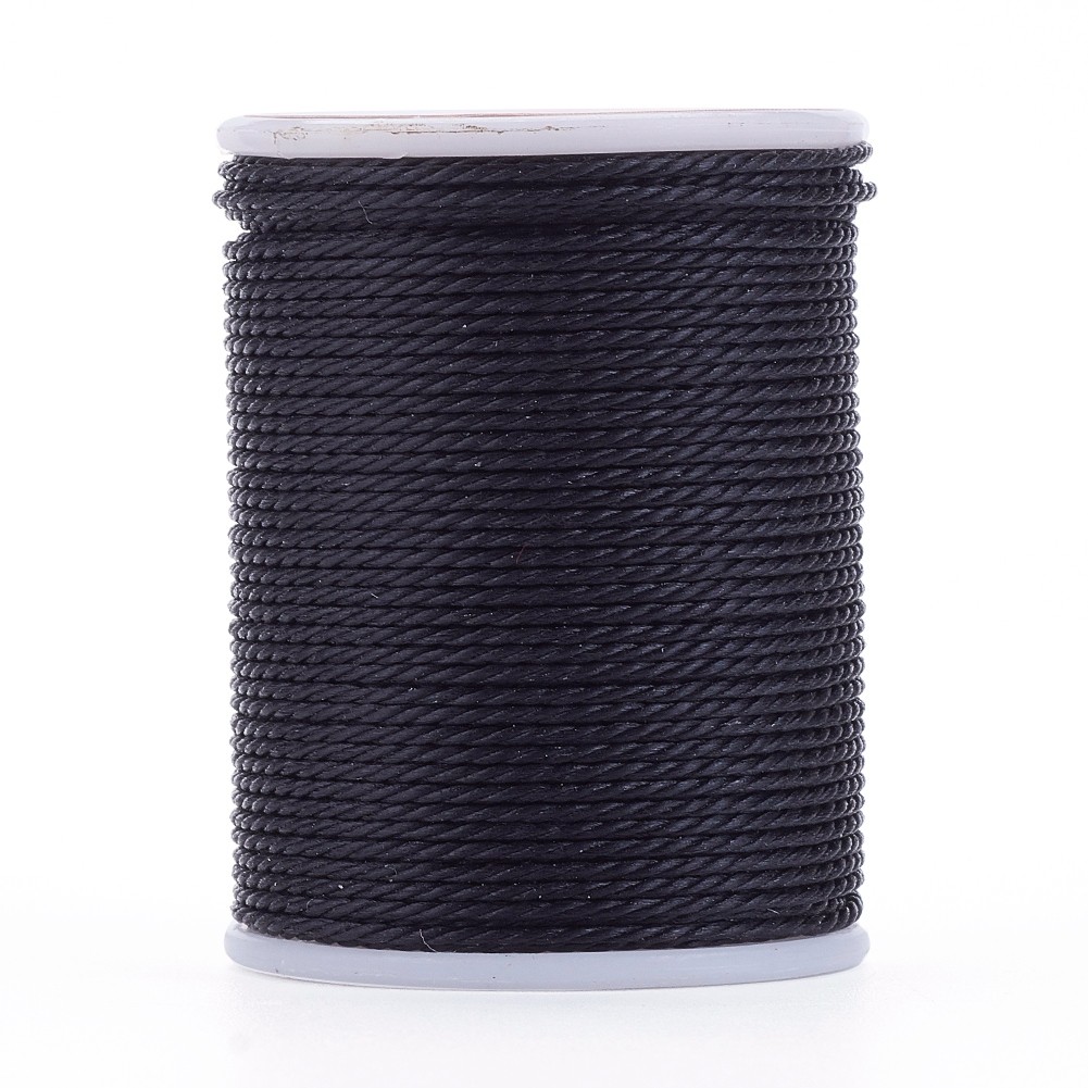 TEMU 1 Rotolo di in Poliestere , Intrecciata, 1mm, 12,02 Iarde (11m)/rotolo, e Cordini per Perline, Forniture per Perline, Bracciali, Collane e Altre