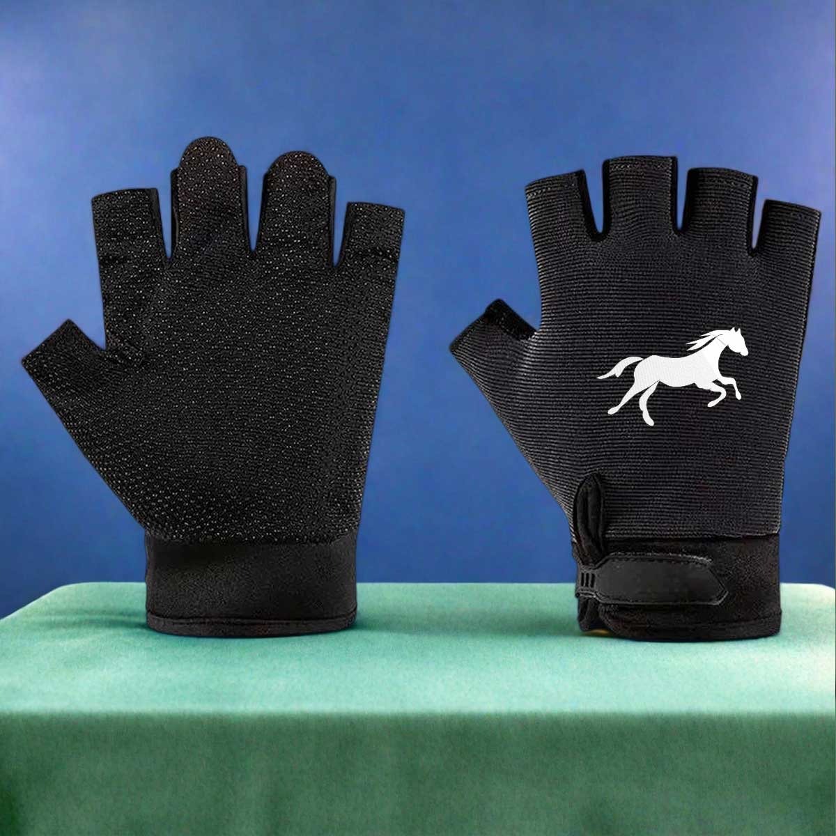 TEMU 1pc Horse Silhouette Design Outdoor Glovesventilate, Anti-slip Touchscreen Compatible Ideal For Outdoor Activities Like Hiking Cycling Unisex