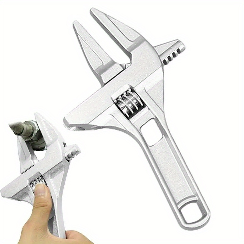 Llave Multifunción de Aleación de Aluminio - Ajustable, Agarre Fuerte, Ideal para Reparaciones en Baños, Apta para Tubos y Válvulas de 6-68mm
