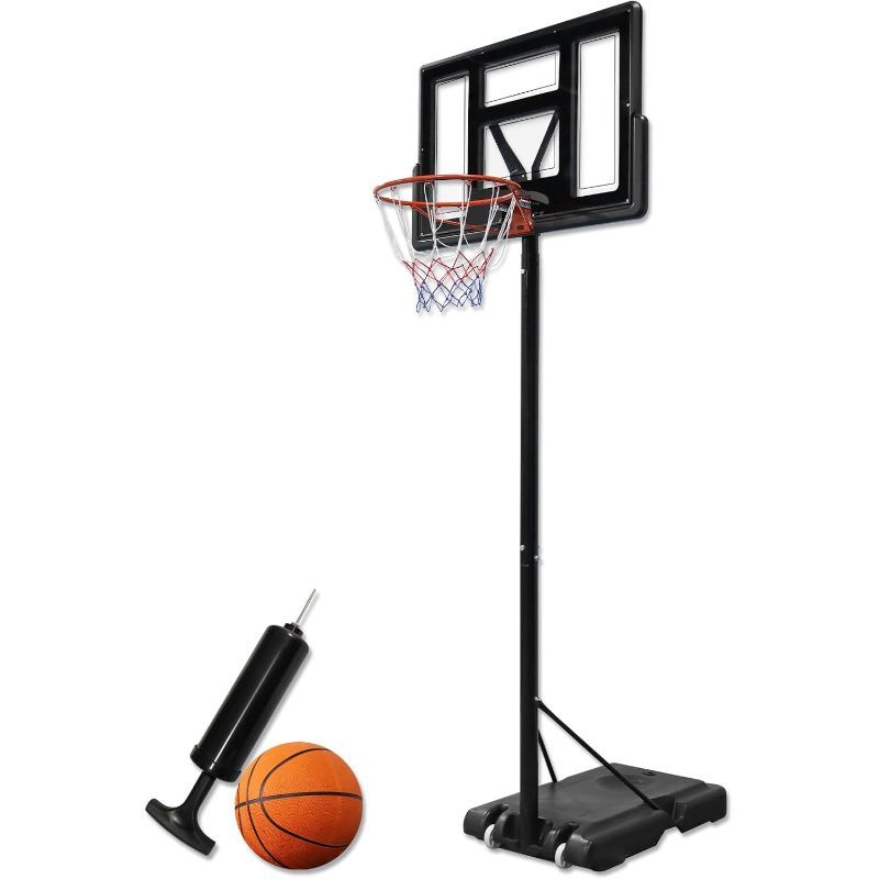 TEMU Aro de baloncesto Aro de baloncesto para exteriores Ajustable 230-305cm Aro de baloncesto con ruedas y soporte de baloncesto de baloncesto para