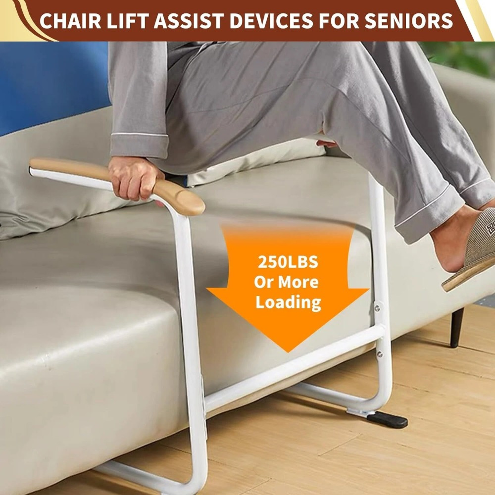 Ergonomic Aluminum Alloy Standing Aid for Seniors - Adjustable Height, Hand-Free Mobility Support with Padded Armrests & Stabilizing Foot Pads, Portable Senior Mobility Aid, Standing Aid for Seniors, Comfortable Design, Secure Strap Feature