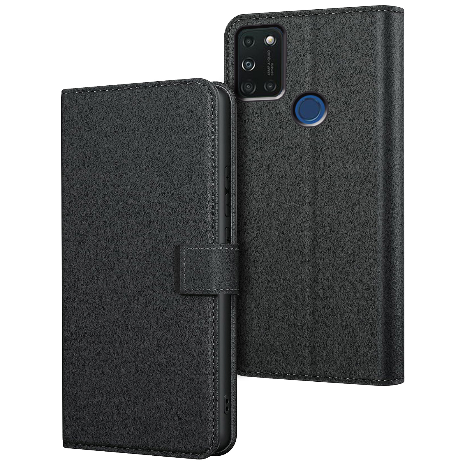 TEMU Phone Case - Protective Phone Case Cover For Wiko View 5 / View 5 Plus, Featuring A Kickstand, Card Slot, And Faux Leather In A Wallet