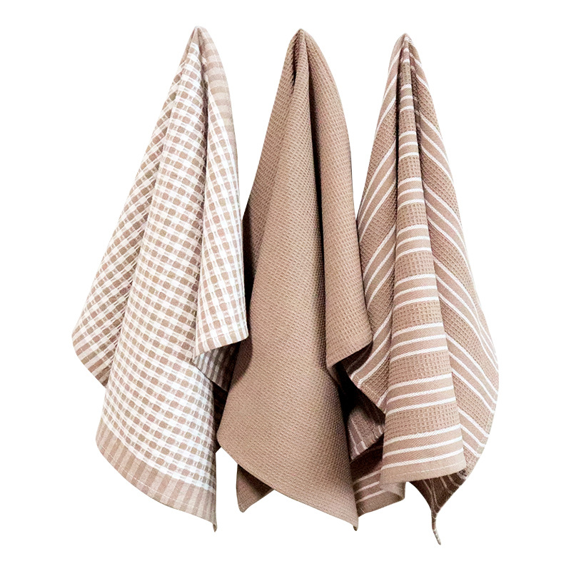 TEMU 3 100% Cotton Hand Towels | Decorative Soft And Absorbent Towel Set, Suitable For Face, Spa, Gym, Kitchen, Hotel