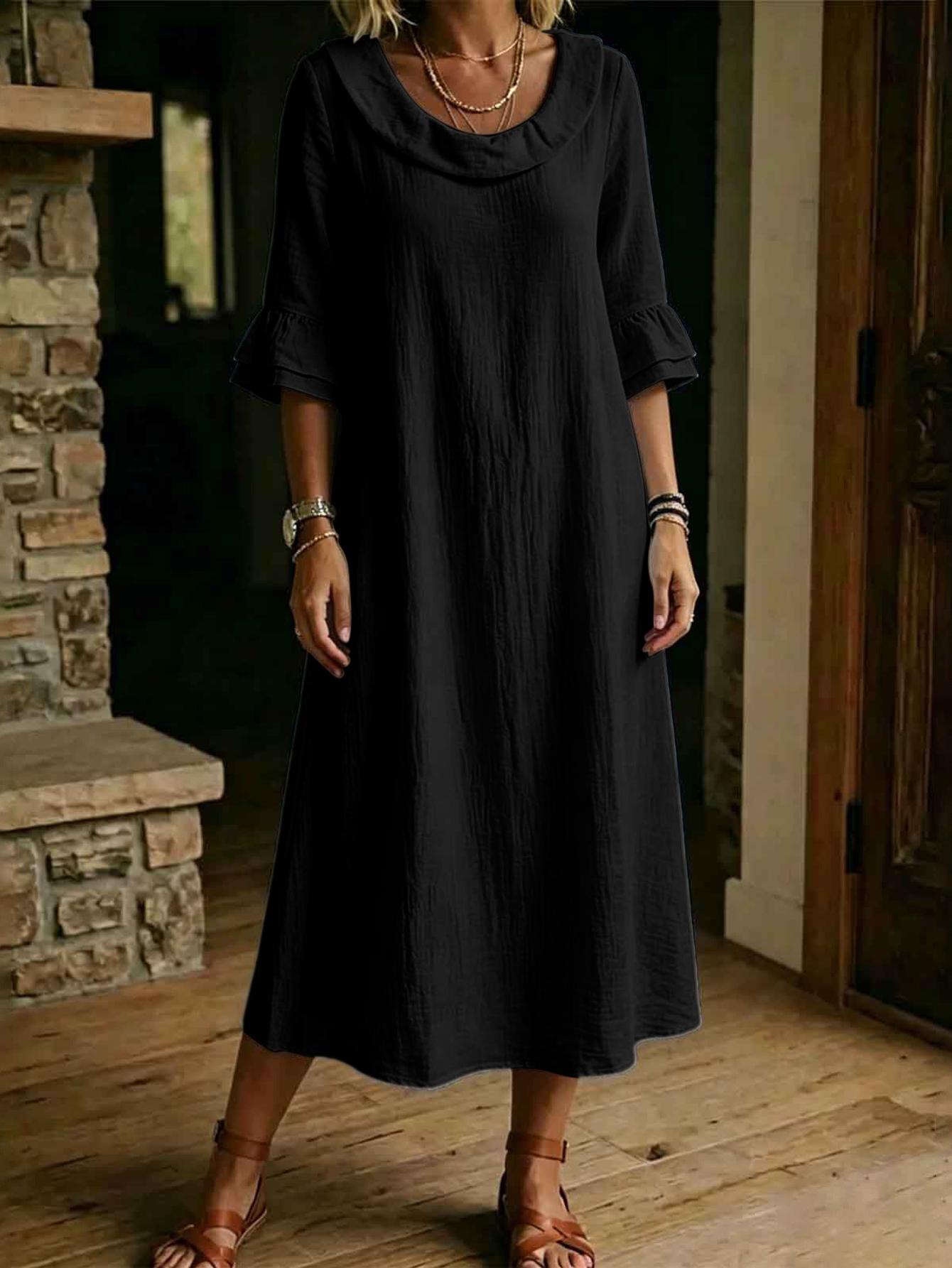 long sleeve wine dress Petal and Pup Women's Darby Long Sleeve Midi Dress