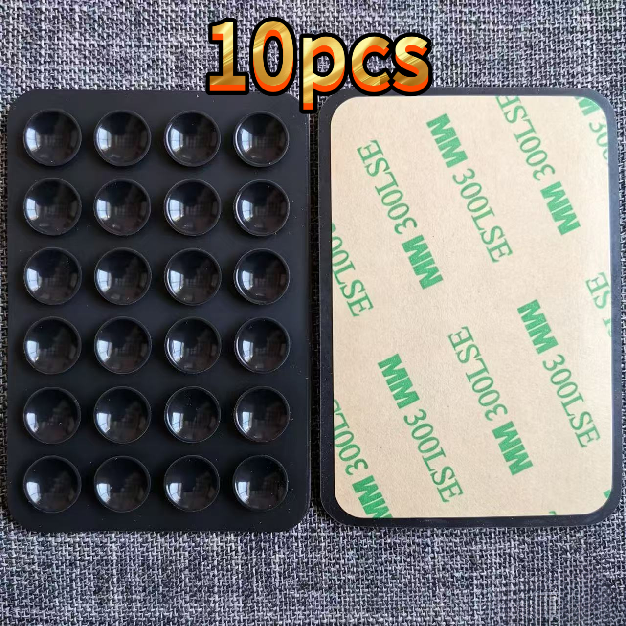TEMU 10 Stück Wiederverwendbare Anti-Rutsch-Fixierpads für Teppiche, einfache Installation, rutschfeste Matten zur Vermeidung von und Knicken für