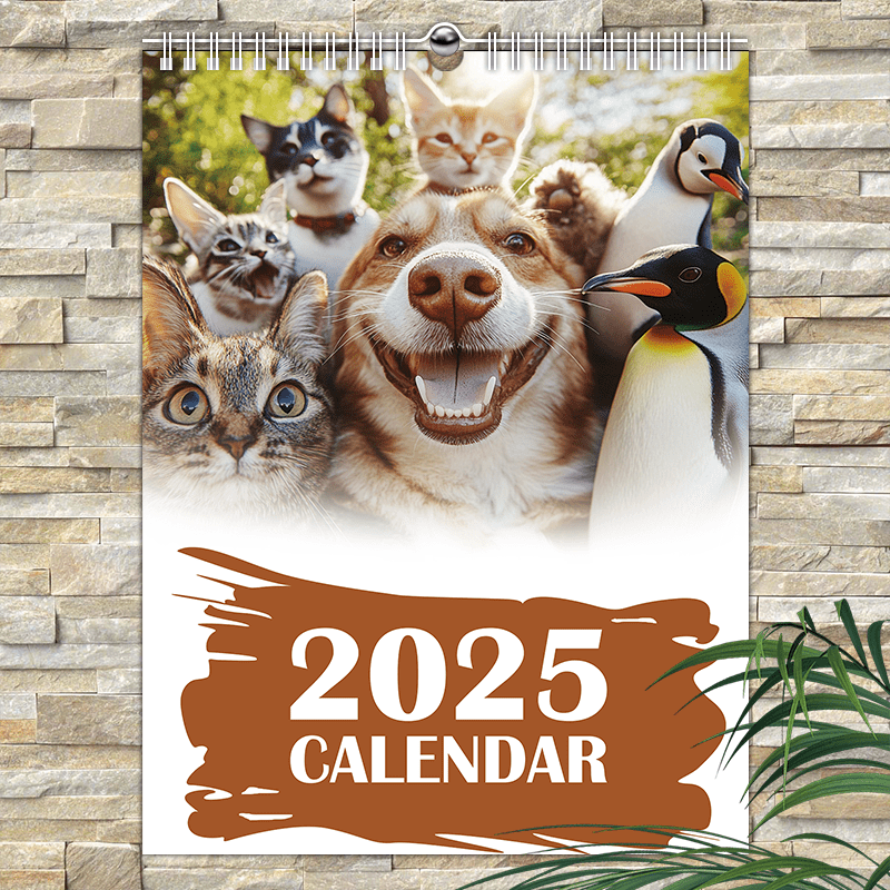 

2025 Cute Wall Calendar - 12-month Paper Planner For Office & Personal Organization, Unique Gift Idea