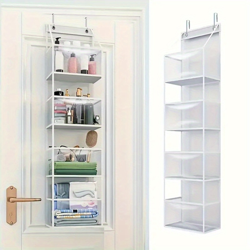 E-shop Hängeaufbewahrungstasche mit 4 Fächern, multifunktionaler Tür-Organizer – für Kleidung, Hüte, Schuhe und Handtücher, ideal für Schlafzimmer,