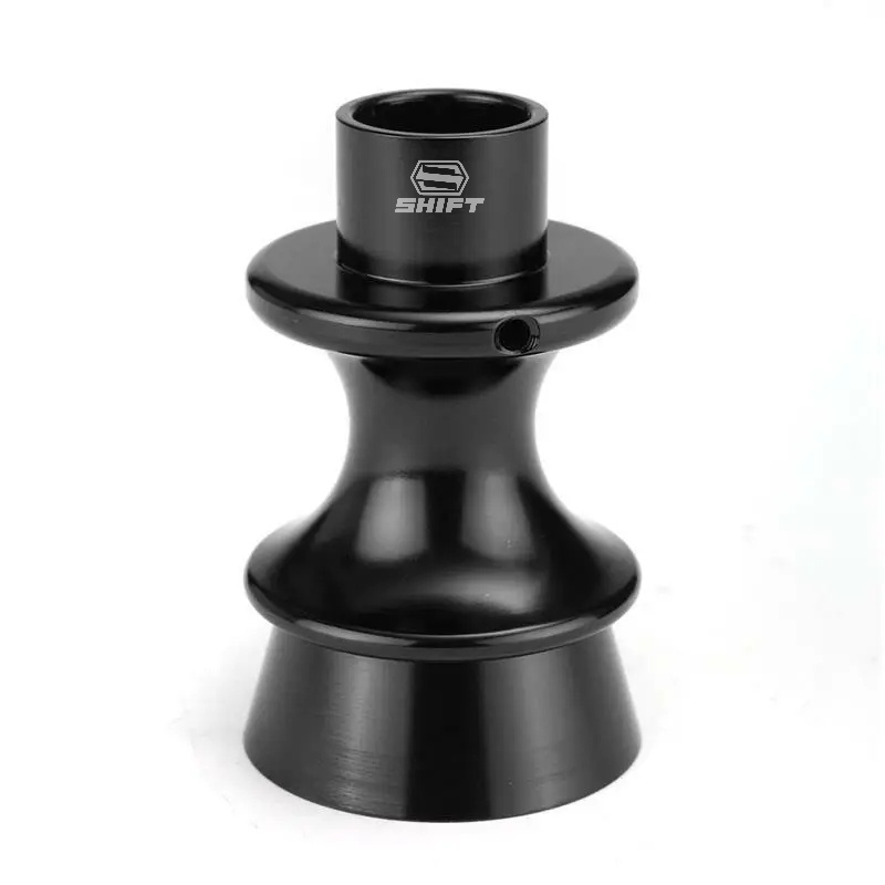 E-shop 1 Stück Schwarzer Aluminium Schaltknauf mit Rückwärts-Sperrhebel - Ergonomisches -Design, Langlebiger Sicherheitsschutz für Rückwärtsgang,