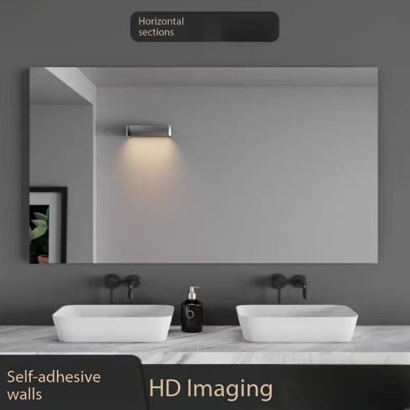 Scratch-Resistant HD Acrylic Wall Mirror, Lightweight Design
