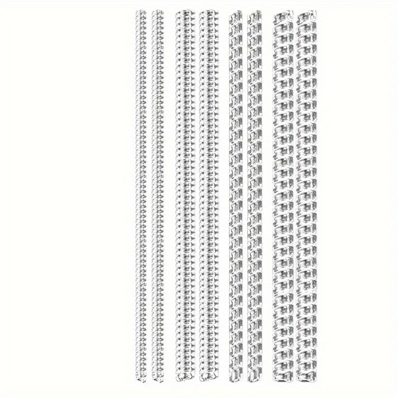 TEMU Ensemble de 8 Tailles d'Anneaux, Serre en Silicone avec 4 Tailles, Garde Spirale Confortable pour Hommes et Femmes, Outil de Mesure de Bijoux,