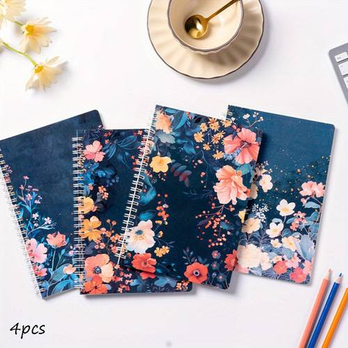 4pcs this notebook is designed of flower and with a of and an ideal for travel planning office study essentials gift