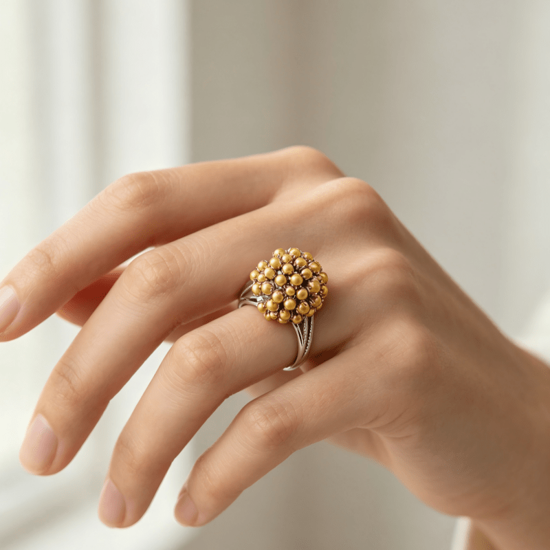 Elegant Flower Ring for Women, Perfect for Weddings