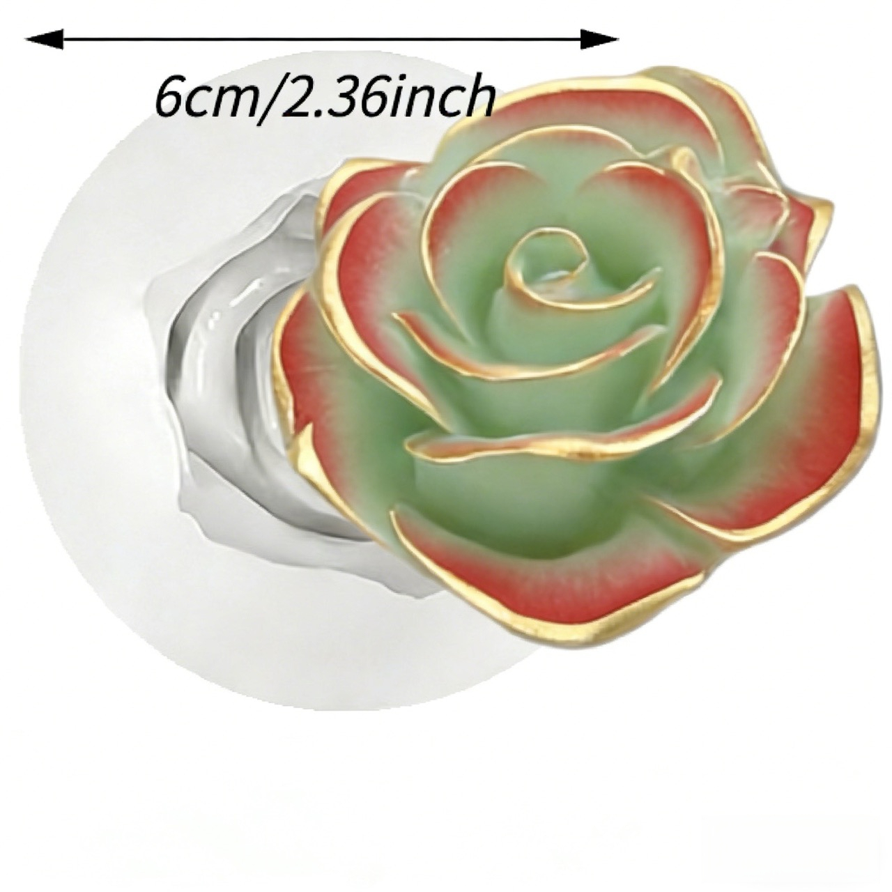 TEMU Moule en silicone et résine 3D de rose , adapté pour la fabrication de savon, de plâtre, de pâte polymère et de moules artisanaux en résine,