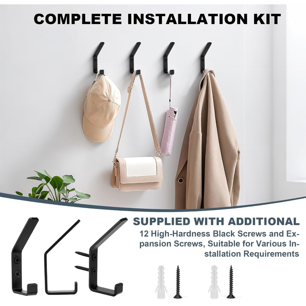 TEMU Pack Of Panel Wall Panel Coat Hooks, Hooks For Acoustic Panels, For Acoustic Panel, Acoustic Panel Wall , Aluminum, 13mm