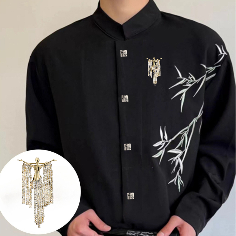 E-shop Modische, einfache, elegante Brosche für Damen und Herren, Mantel-Anstecker, Partygeschenk