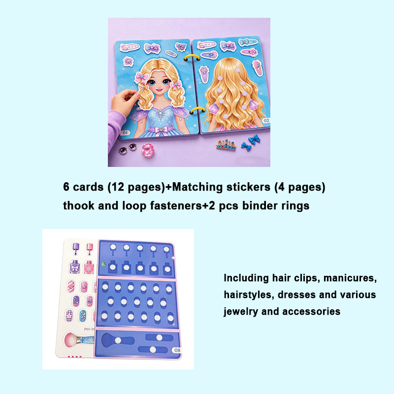 TEMU Libro di adesivi di per bambini | Libro di adesivi fai da te per il con design da - Adesivi educativi di abbinamento, adesivi giocattolo per ,