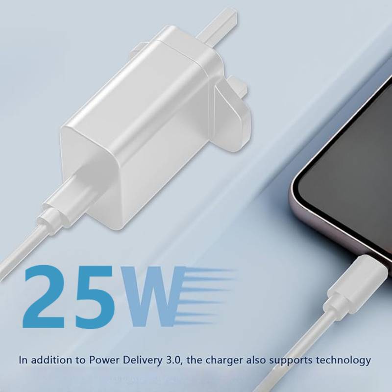 25W PD USB-C Fast Wall Charger Kit For IPhone 14/13/12/11 Pro Max & More - Includes 3ft/6ft Cable