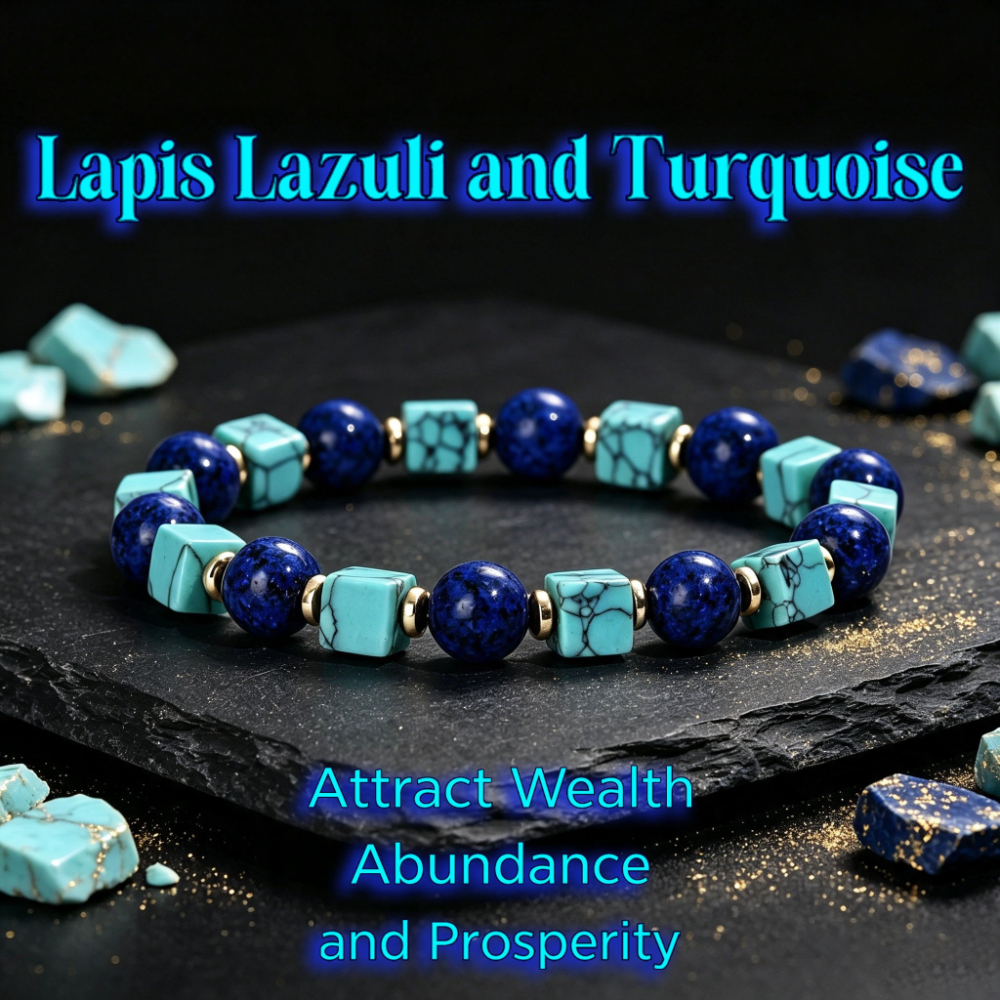 TEMU Natural Turquoise Turquoise Bead Bracelet Unisex Wealth And Fortune Bracelet Bohemian Handmade Jewelry Gift Suitable For Daily Commute, Dating,