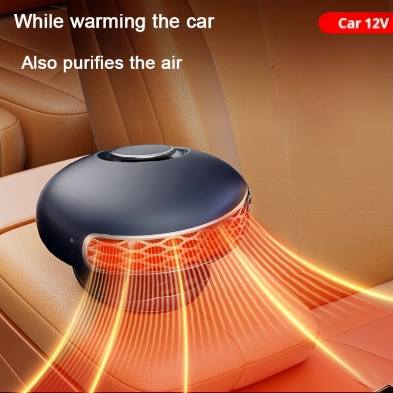 1 unit high power 12v 120w portable vehicle heater   quick heating and cooling plug in car dehumidifier rapid defogging enhance driving   compatible with all types of vehicles essential car accessories 0