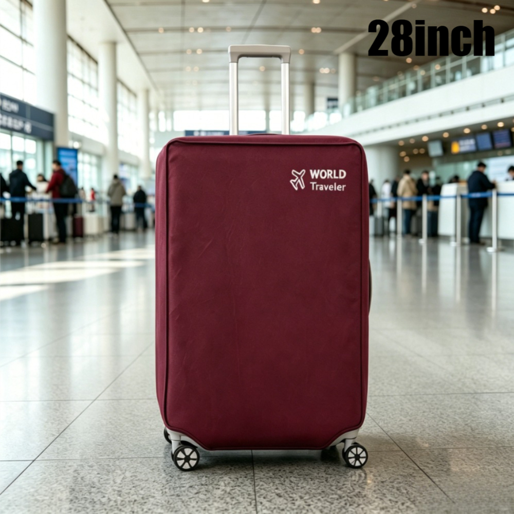 TEMU 3 Tailles Housses de Protection de Valise Épaisses en Tissu Non Tissé pour Valises de 50.8/60.96/71.12Cm, Tissu et Respirant, Conçues pour un