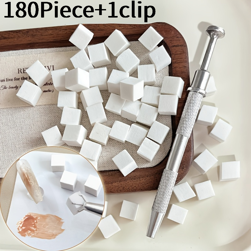 TEMU 180pcs For Nail Art Sponges And 1pc Clip Set For Ombre For Nail Art, And , Suitable For Nail Art, For Nail Salons, And For Nail Training - Soft