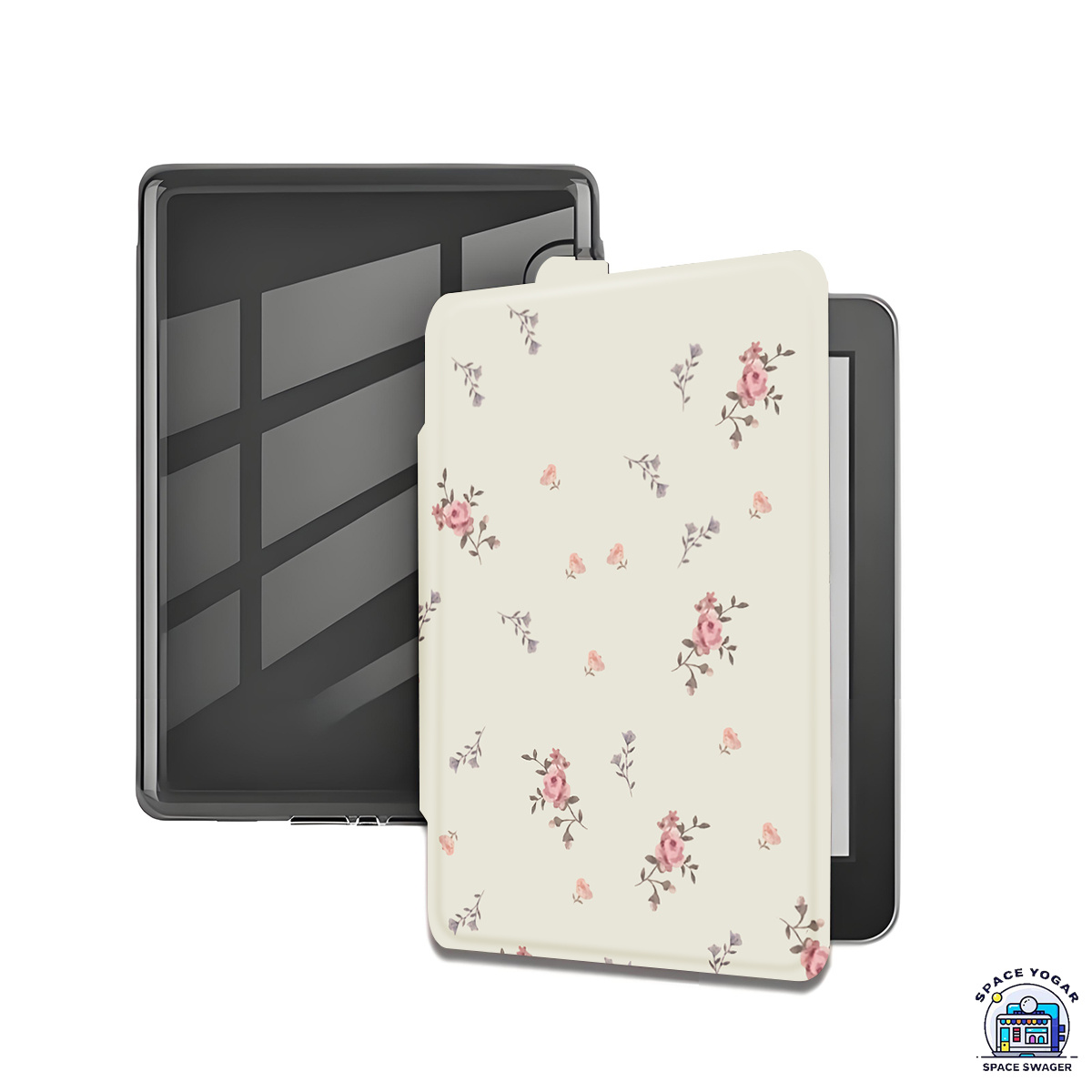 TEMU Étui Floral Simple pour Kindle Paperwhite 7/6,8/6 Pouces (12e/11e/10e/8/7/6/5e Génération - 2024/2025) | Coque TPU Ultra-, Ultra-Douce et