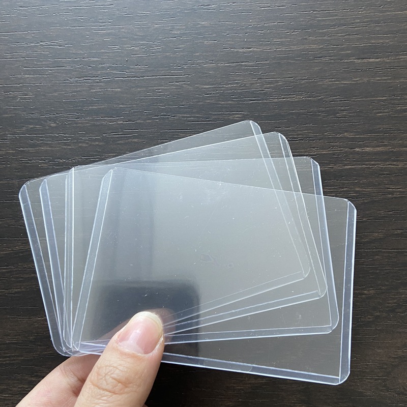 Image of 30pcs Hard Card Sleeves Pvc Trading Card Holders Transparent Protectors For Baseball Cards, Sports Cards, Trading Cards, Game Cards