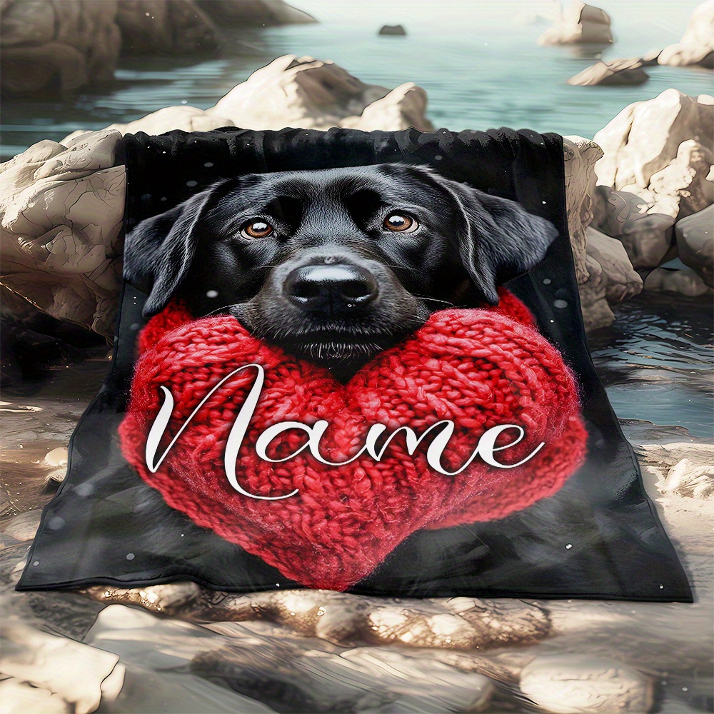TEMU Custom Name A Outdoor Blanket-lightweight Flannel Home Furnishings Bedding Blanket Suitable For Outdoor Sofas Beds Travel Camping Living Rooms