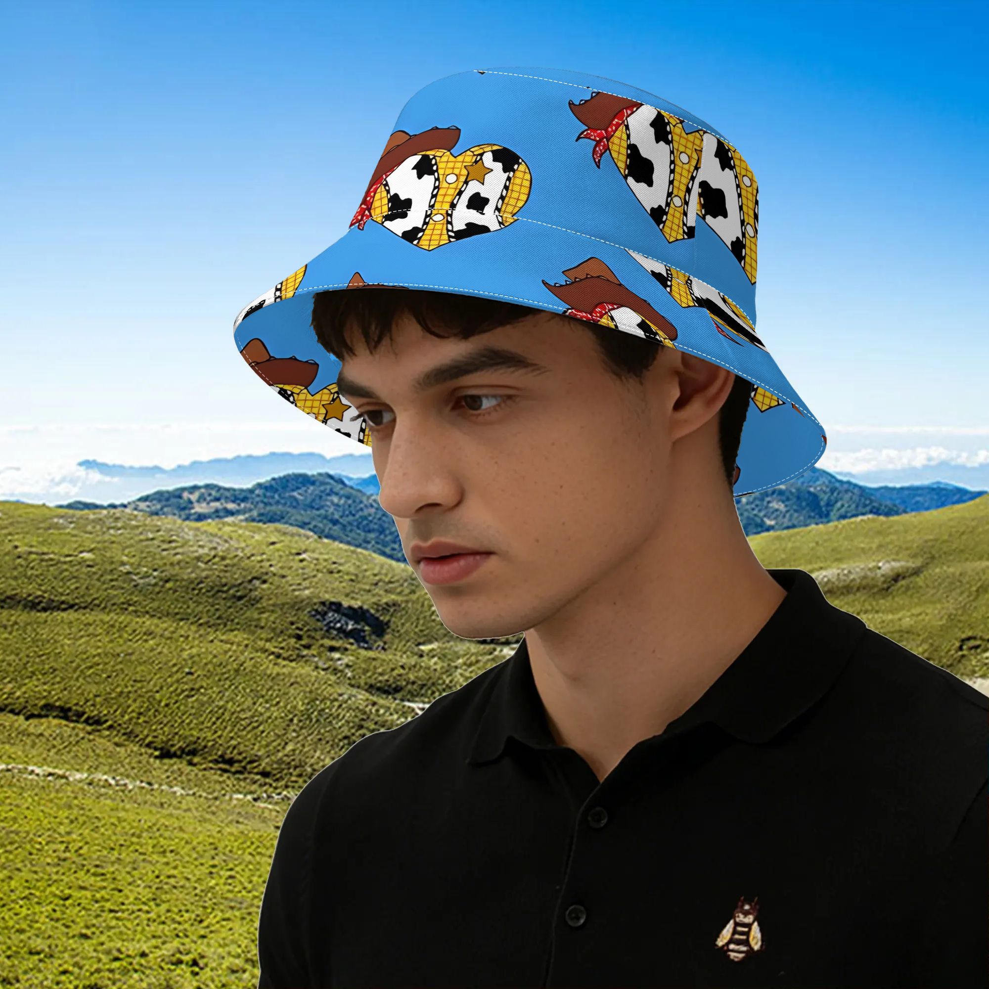 TEMU 1pc A Heart Bucket Hat Lightweight And Stylish Perfect For Parties And Outdoor Activities