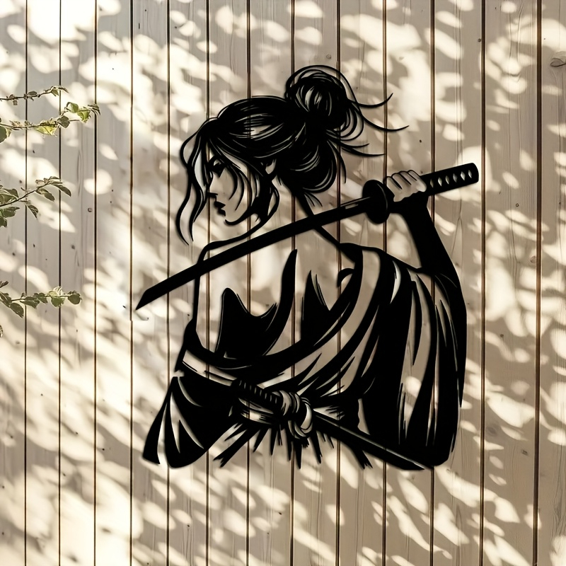 TEMU 2d Flat, Woman Wall Art Decor - Black & White Hanging Decoration Suitable For Patios, , Walls - Plastic Panel For Housewarming Gift, Wedding,