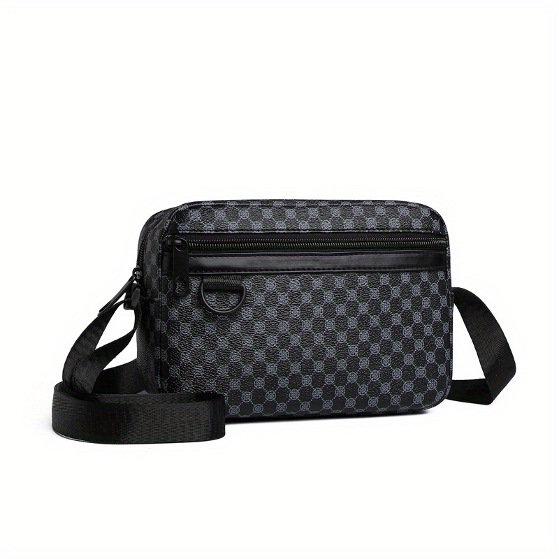 Image of New Style Neutral Men's And Women'-shoulder Crossbody Bag With Vintage Style For Daily Commuting [zipper Random]