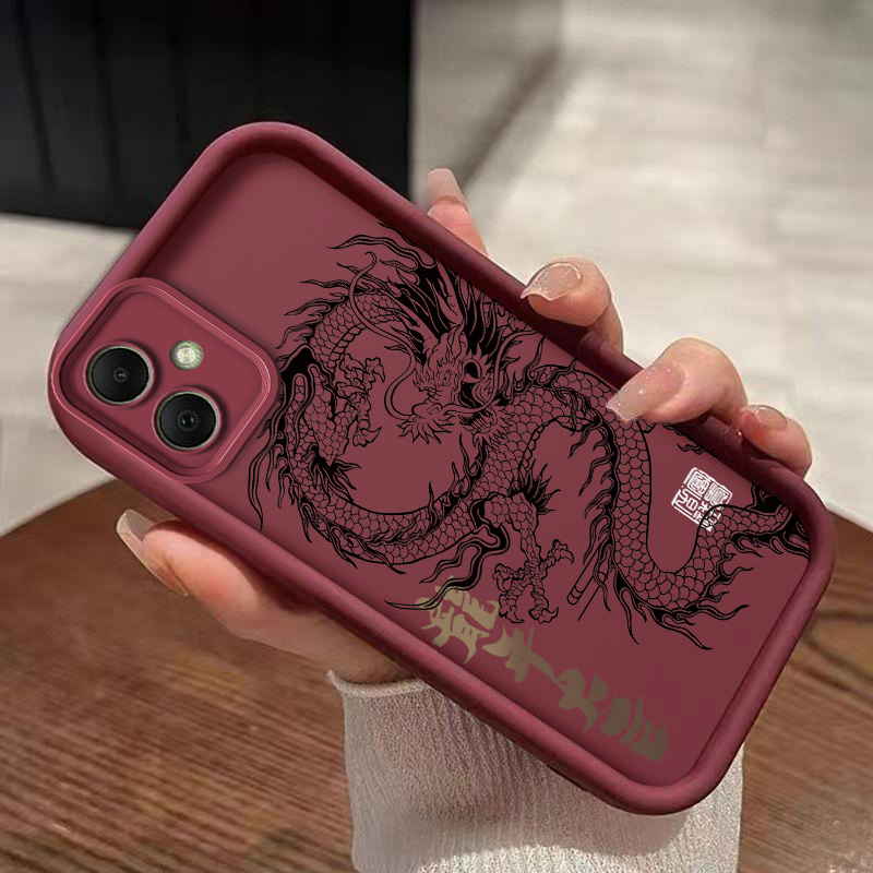 TEMU Phone Case - Phone Case Suitable For For Galaxy A06| A06 5g/ A03/ A04/ A04e/ A05/ F06 5g/ A07 4g Tpu Casing Protective Trend Cool Dragon Pattern