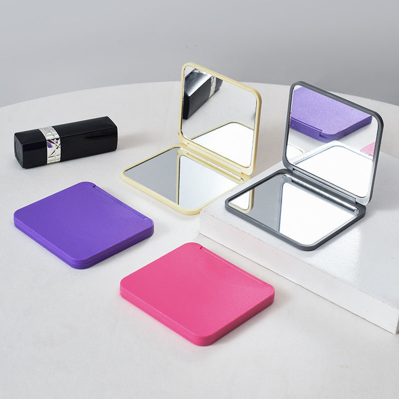 5pcs Set of Random Color Double-Sided Square Makeup Mirrors