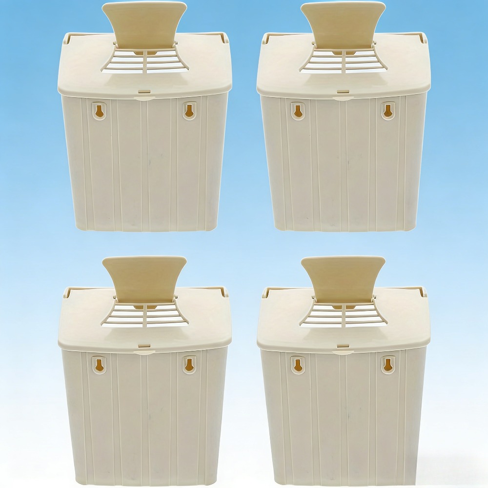TEMU 4pcs Box Bird Breeding Box Bird Nesting Case Plastic Bird Hut Plastic Breeding House Bird Supplies Bird Breeding Case Bird Hatching House Bird