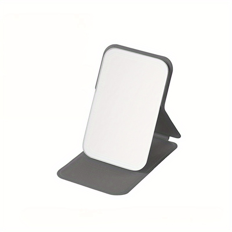 Foldable Mini Makeup Mirror with Adjustable PU Stand