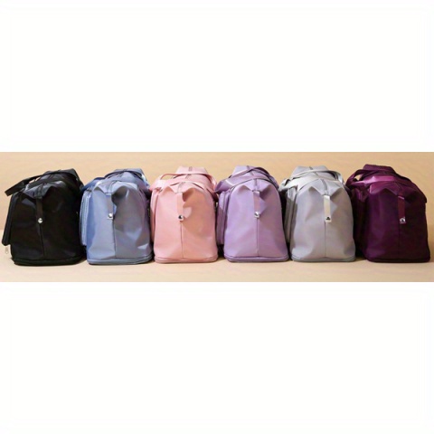 large capacity travel luggage bag expandable and foldable overnight suitcase with wet dry   function machine washable zipper closure essential carry on bag for women and men   tote durable handbag details 10