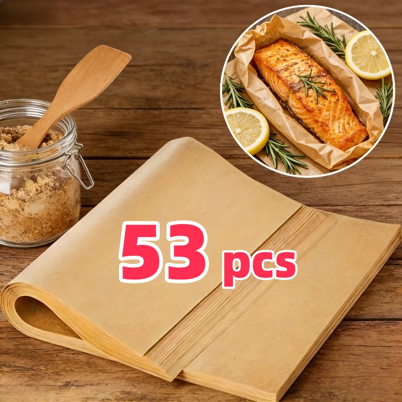 53 pezzi carta da   per uso     qualità | universale per biscotti / torte /   / torte di   / pizza | sicura per   e friggitrice ad aria con     al calore | carta rivestimento multifunzionale per cucina, facile da sformare e pulire, adatta per cucine