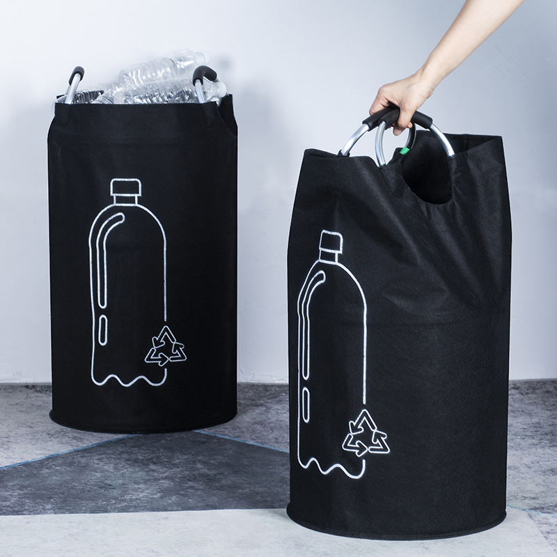 1pc. 82l Waste Storage Bottle Collection Bin With Handle, Reusable Foldable Recycling Bin For Home, Office& Outdoor, Durable, 15 Gallon Capacity